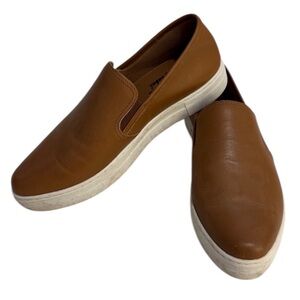 Chelsea Crew “Black Label” Tan Brown Leather Slip-On Sneakers Loafers Size 8